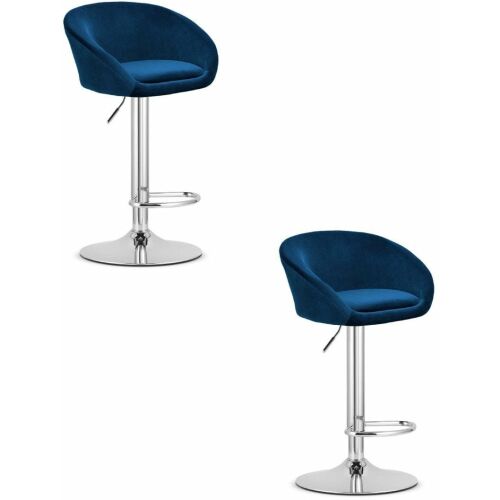 Hoker EAST - bársony kék / króm alap x 2 145414908