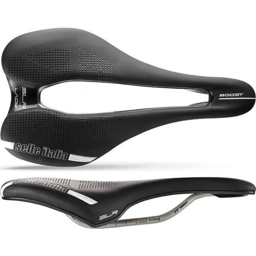 Selle Italia Siodło SELLE ITALIA SLR BOOST LADY SUPERFLOW S (id match - S3) ti 316 tube 7, fibra-tek, czarne (NEW) 145415107