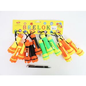 KÉSZLET. KULCSKARIKA x 12 zseblámpa, fólia