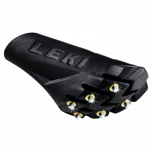 Leki Silent Spike Pad Walking túrabot gumi talp túrázáshoz, fekete - Túrabot
