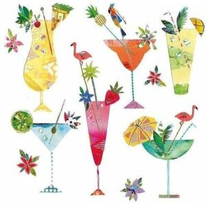 Muzee și Galerii Carnet pătrat cu plic Tropical Twist 145415814 - Șervețele