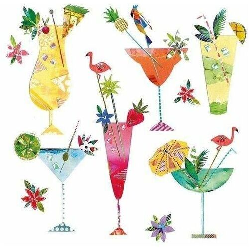 Muzee și Galerii Carnet pătrat cu plic Tropical Twist 145415814