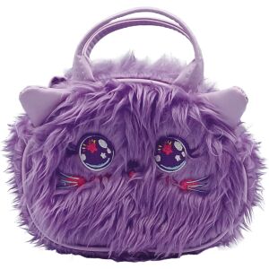 Kismacska lila szőrmés táska