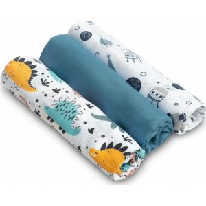 Sensillo MUSZLIN PELENKA KÉK (Csom. - 3 db)