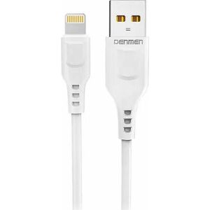 Cablu USB Denmen USB-A - Lightning 1 m Alb (29347) 145416539 - Cabluri Lightning