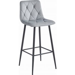 Leobert Hoker NADO - bársony ezüst/szürke/lábak fekete x 3