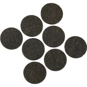 Set 8 protectii pasla, 25mm, rotunde, maro, Dedra 145416676 - Protecții pentru picioarele mobilierului