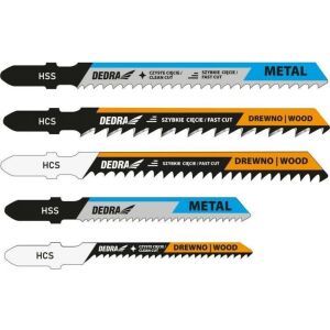 Dedra Lame ferăstrău vertical Dedra 08T001 5 buc 145416756 - Accesorii pentru unelte