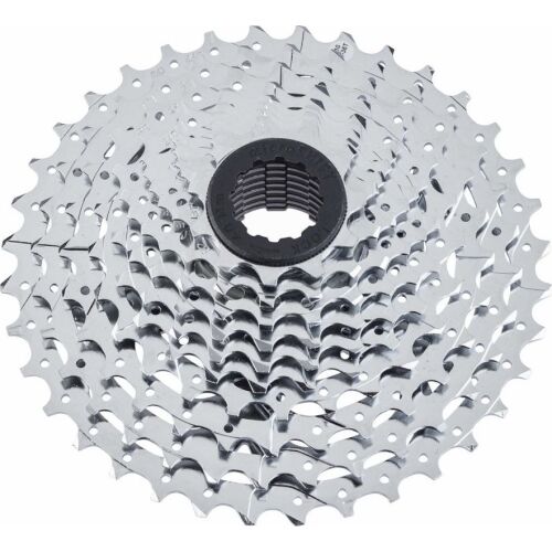 Microshift Kasett MICROSHIFT XLE 10 sebességes, Acél, Shimano kompatibilis, 11-13-15-17-19-21-24-28-32-36, krómozott, (ÚJ)