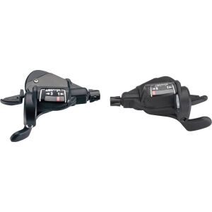 Microshift Manetki MICROSHIFT MEZZO, Para, 8.rzędowe(3x8), Kompatybilne z Shimano, Thumb Tap, Optyczny Wskaźnik Przełożeń (NEW) 145417063 - Napęd rowerowy