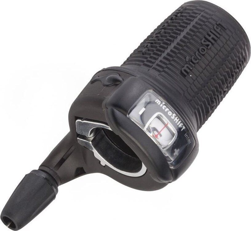 Microshift Manetka MICROSHIFT INTER 8, Prawa, 8.rzędowa, Kompatybilna z Shimano, Twist Shifter, Optyczny Wskaźnik Przełożeń (NEW)