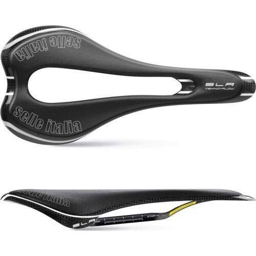 Selle Italia Siodło SELLE ITALIA SLR TEKNO FLOW S (id match - S3) carbon/keramic 7x9, carbon/fibra-tek, 110g carbon (NEW) 145417178