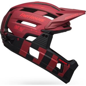 Bell Sisak teljes arcú BELL SUPER AIR R MIPS SPHERICAL matt piros fekete fasthouse méret L (59-63 cm) (ÚJ)