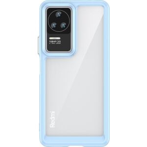 Hurtel Outer Space Schutzhülle für Xiaomi Poco F4 5G, flexible Lünette, blau 145417393 - Handyhüllen