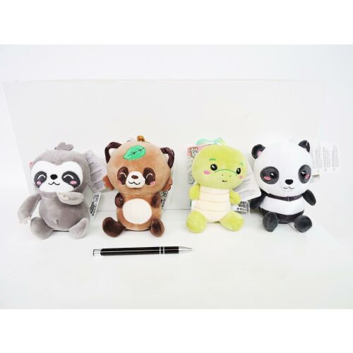 AST. PLÜSS KAWAII állat KAPI 13 cm kulcstartó, 4 mint. 145417498