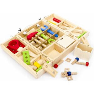 Narzędzia drewniane w skrzynce Warsztat NO-1002156 cena za 1 szt 145417853 - DIY