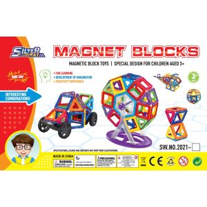 Un set de blocuri magnetice 145418225 - Joc de construcție magnetic