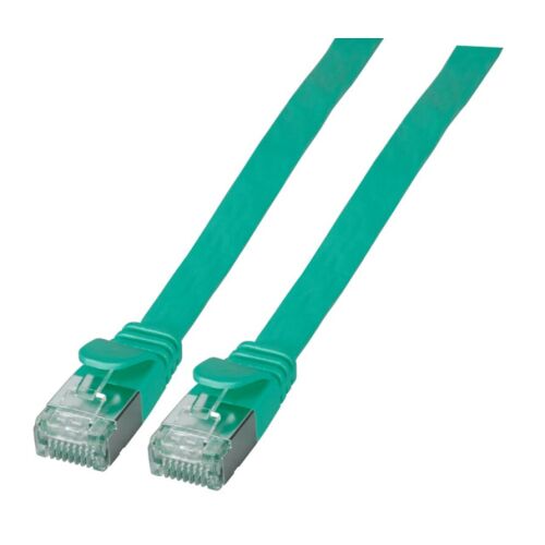 Cablu plat RJ45 U/FTP, Cat.6A, PVC, 2m, verde 145418418