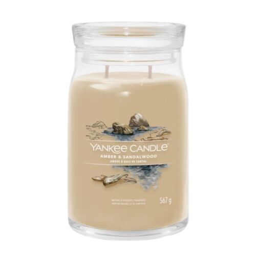Yankee Candle Signature Amber & Sandalwood Nagy Gyertya 567g 145418468 