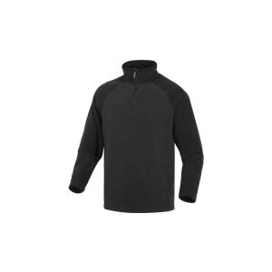 Poliészter fleece pulóver ALMA, szín: szürke-fekete, méret: 3XL / ALMAGN3X