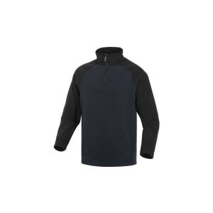 Poliészter polar pulóver ALMA, szín: navy-fekete, méret: 3XL / ALMAMN3X