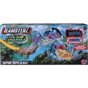 PROMO Samochodowy tor Zmieniający kolor Colour Change Spin Splash + samochód wyścigowy TEAMSTERZ 1417447 p6 145418670 - Autópálya & Parkolóház