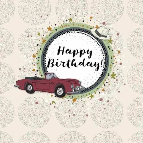 Creare Clar Carnet Pătrat Aniversare Mașină 145418691