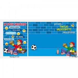 Stamp Karnet Young B6 + koperta wzór nr 023 Urodziny 145418793 - Dom i ogród