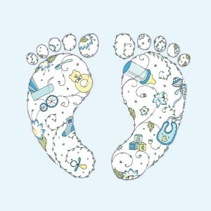 Creare clară Karnet Swarovski pătrat CL1909 Naștere băiat 145418854 - Șervețele