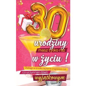 Felicitare de Aniversar 30 + autocolant 145418872 - Decoratii si echipamente pentru petreceri