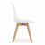 Leobert KITO Fehér Étkezőszék, Oldalnézet