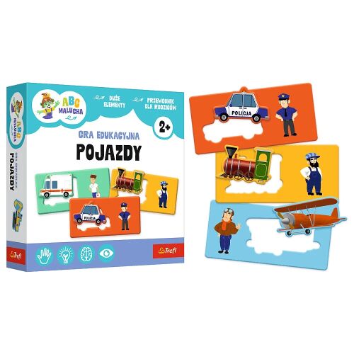 Trefl ABC Malucha Járművek - Oktató párosító játék kisgyermekeknek