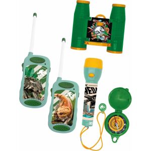 4 az 1-ben készlet 2 Vezeték nélküli zseblámpa Távcső Iránytű Gyermekeknek Jurassic Park / 24205