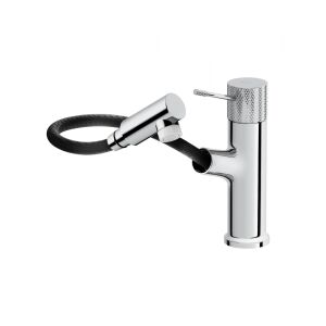 Krómozott mosdócsaptelep, Cersanit Zen, ezüst/fekete