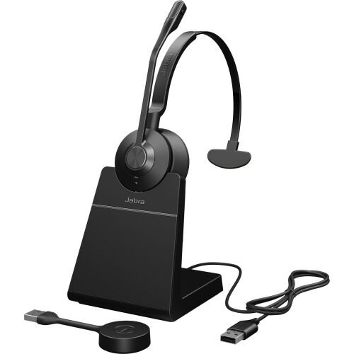 Fülhallgató mikrofonnal Jabra Engage 55 SE USB-A UC Mono Charging Stand DECT - 9653-415-111 145420033