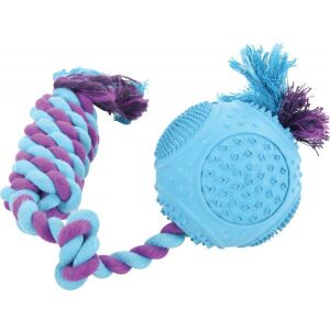 Zolux Minge de cauciuc cu cordon 7.5 cm 145420202 - Jucării pentru câini