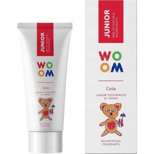 Woom Junior naturalna pasta do zębów dla dzieci 6+ lat Cola 50ml 145420434