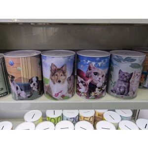 Állati kerek fém malacpersely 544130 ADAR mix Ár 1 db