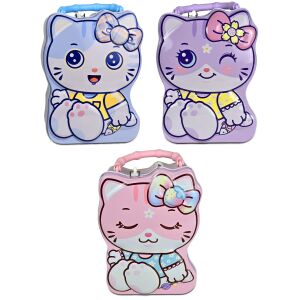 METÁL PÉNZTÁRCA CICA 3 MINTÁVAL