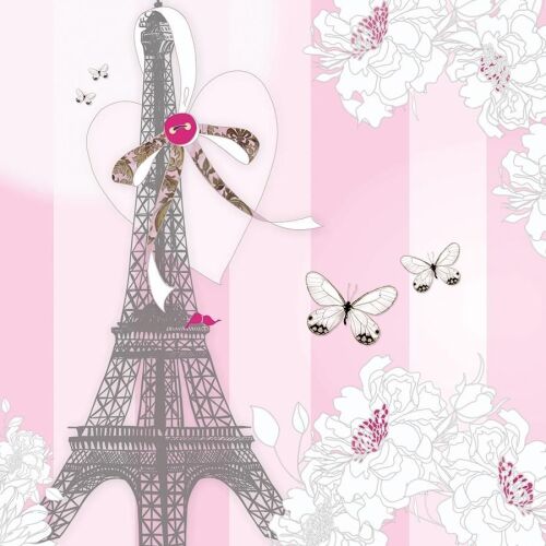 Clear Creation Karnet Swarovski kwadrat Wieża Eiffla i motyl (CL0525) 145421262