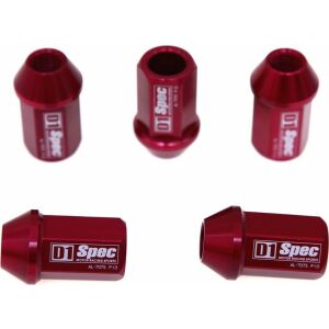 D1Spec Kute anyák D1Spec Alu 12x1,5 Piros 145421412 - Kerékcsavar