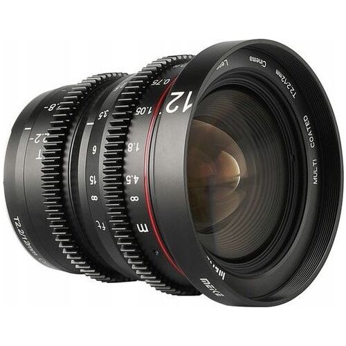 MeiKe Obiektyw Filmowy Video Meike 12mm f/2.2 Prime MFT do Olympus Micro 4/3 M4/3 / MK-1222T-M43