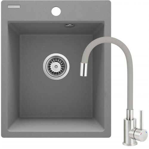 Gránit mosogató csappal, 1 kamrás