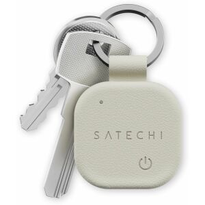 Satechi FindAll Keychain - vegán bőrből készült kulcstartó Apple Find My kompatibilis helymeghatározóval (homokszín)