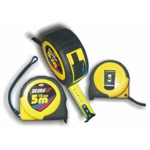 Dedra mérőszalag 10 m 1 stoppos gumirozott