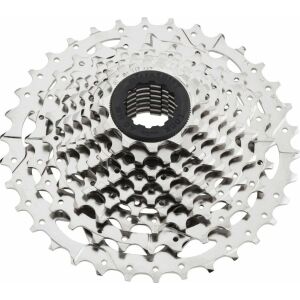 Microshift Kaseta MICROSHIFT R9/MARVO, 9.rzędowa, Stalowa, Kompatybilna z Shimano, 11-13-15-17-19-21-24-28-34, Nikiel (NEW) 145422480 - Grzechotka rowerowa