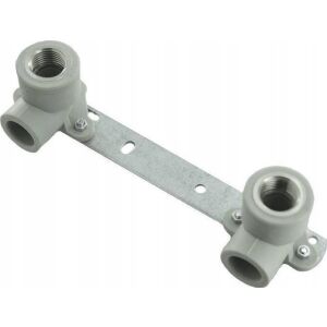 Detali-met cot GW cu cuier 20x1/2 cu placă de montare distanță 100mm [5] placă de aluminiu 145422505 - Racord de apă, gaz și încălzire