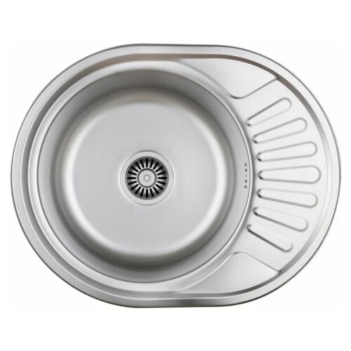 Zlewozmywak Steiner JIM 216 Steinsteel  satyna z syfonem 1-komorowy z/o 145422508