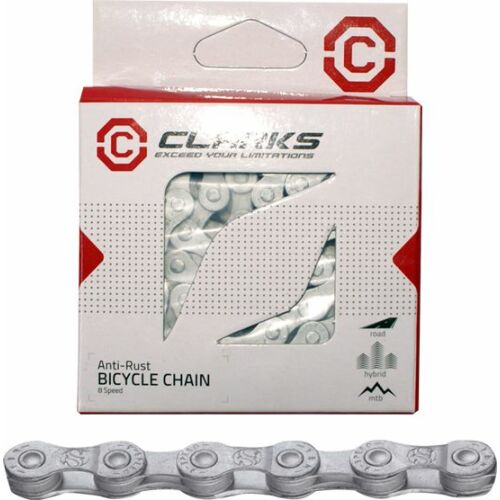 Clarks Kerékpárlánc YBN CL8 RB SHIMANO CAMPAGNOLO SRAM (8 sebesség, 1/2"x3/32", 116 szem, 7.1mm, lánckapocs) Rozsdamentes 145422525