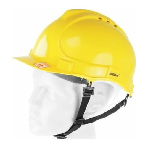 Fehér védősisak, 4 rögzítési pont, Dedra